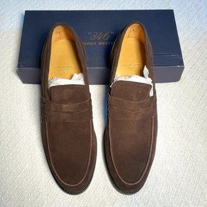 Brooks Brothers 346 - Suede Loafers - Dark Brown - 11 D